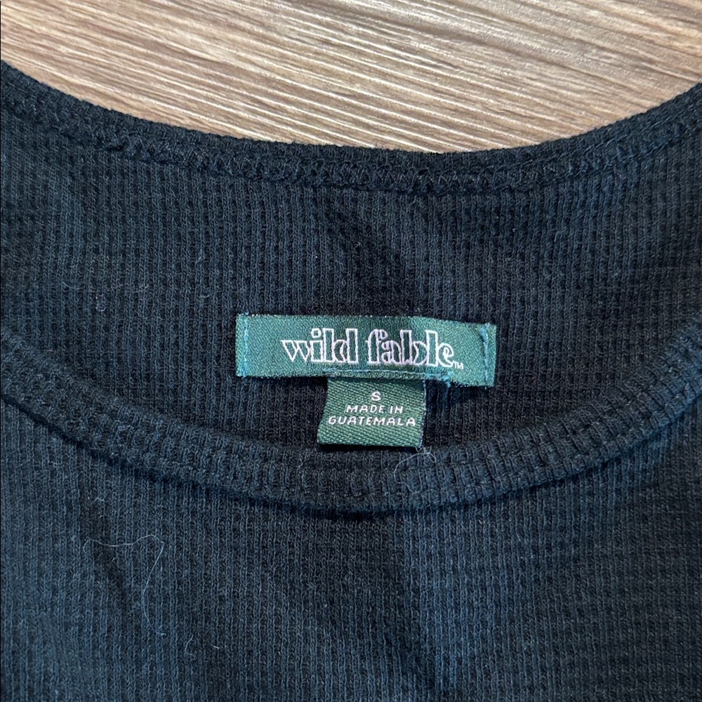 Wild Fable Women’s Black Sleeveless Dress fitted tank small - Picture 3 of 3